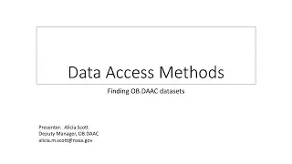 Session 01c - PACE Applications Workshop - Alicia Scott