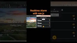 Real-time Alarm with Vue js. #coding #javascript #programming #webdevelopment #vuejs