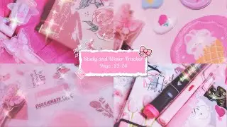 Study and Water Tracker | Soft Start to February | Journal | February Journal | Silent Vlog | Peace
