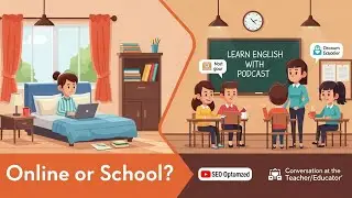 Learn English with  podcasts Let's Talk About Conversation at the Teacher/Educator(B1-B2)