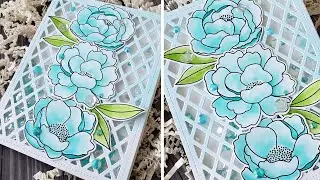 Floral Shaker Card by Pretty Pink Posh