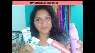 Empties video||Empties SkinCare empties Part 2||Sravya's Channel