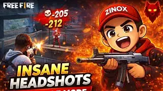 Lone Wolf Mode Insane Headshots 😱 | Free Fire Gameplay | Zinox Gaming X.