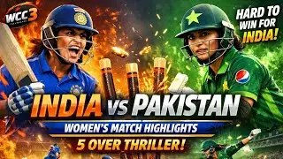 India vs Pakistan Women 🔥 5 Over Thriller | Hard Fight & Last Over Win | WCC3 Highlights #WCC3 