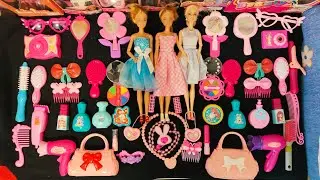 ASMR 8.43 minutes most satisfying with unboxing hello kitty Barbie Dolls fashion accessories sets 💄👛