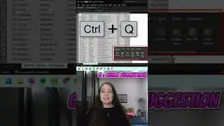 Ctrl + Q // Excel Hot-Keys A-Z #shorts