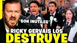 Ricky Gervais DESTROZA a los artistas WOKE 🤣 por hacer el RIDÍCULO en los Grammy
