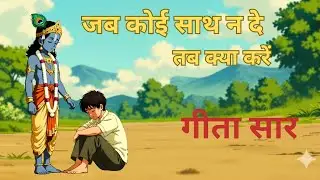 जब कोई साथ न दे तब क्या करें? | Krishna Message | Shrimad Bhagavad Gita | संपूर्ण गीता सार