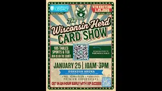 The Wisconsin Herd Card Show - presented by Cardboard Legacy 1.15.26