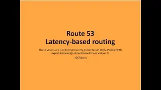 Route 53 - Latency-based routing