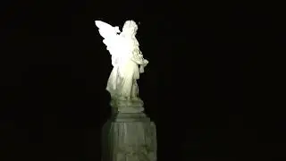 Blood moon at Pinkerton Plains cemetery.