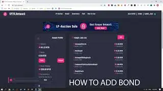 How to add Keeper Bond | How to use KP2R Network Part 1 | Keep2r Network