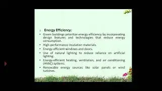 GREEN BUILDINGS