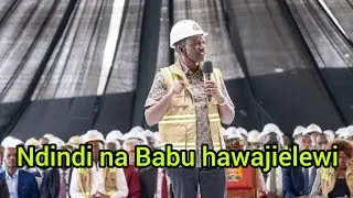 Ruto today... Ndindi na Babu wacheni hadithi ... Ruto responds to critics 
