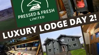 Lodge Life Day 2 | Breakfast at Celtic Manor & Pressed & Fresh Laundry Review | Hunter Lodge 7
