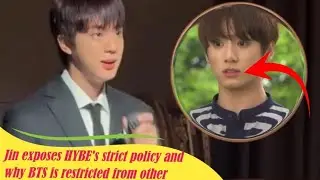 Jin exposes HYBE's strict policy and why BTS is restricted from other TV shows, #bts #kpop