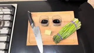 Asparagus in a Balsamic Soy Butter Sauce