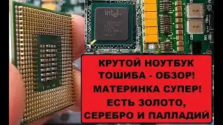 ЗОЛОТО, СЕРЕБРО И ПАЛЛАДИЙ + ТАНТАЛ И НИОБЫЙ! БОГАТЫЙ НОУТБУК ТОШИБА - РЕЛАКС ОБЗОР!