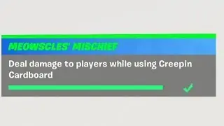 Deal damage to players while using Creepin Cardboard Fortnite