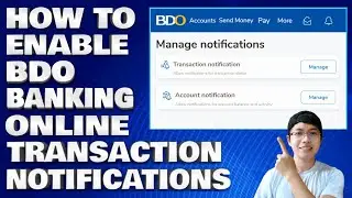 How To Enable BDO Banking Online Transaction Notifications