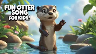 Cute Otter Adventure Song for Kids  3D Animated Animal Nursery Rhyme  Learn About Bravery & Nature