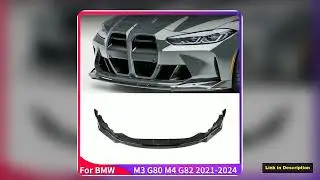For BMW M3 G80 M4 G82 20212024 Front Bumper Lip Spoiler Diffuser Splitters Body Kit Aprons Cover