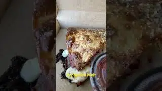 Trying the new pepperoni melt from Pizza Hut