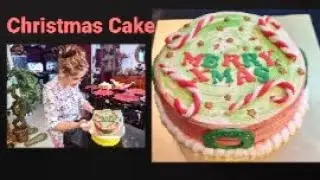 Chocolate Flavoured,Semi Fondant Christmas Cake-Easy N Simple Designed #prayajfoodcraft 