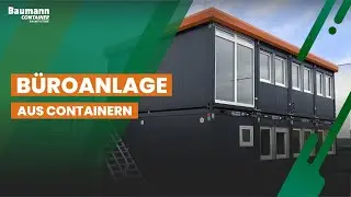 B&uuml;roanlage aus 8 B&uuml;rocontainern f&uuml;r Bauunternehmen in K&ouml;ln | Baumann Container