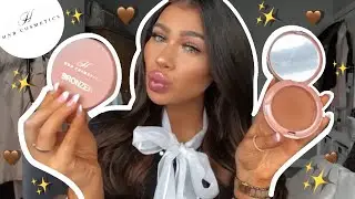 HNB COSMETICS NEW BRONZERS! | Testing out the bronzer shades first impressions | Katherine Isabelle