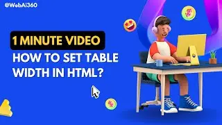 how to set table width in html