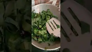 Village style saag #dance #village #food #nature
