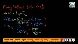 energy difference between shells
