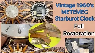 Vintage 1960&rsquo;s British &ldquo;Metamec&rdquo; Starburst Clock Restoration @Mymatevince