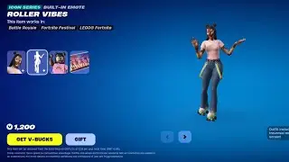 Fortnite Roller Vibes Emote Joy Skin Return In Item Shop and New Emote New Skin Available As Well!