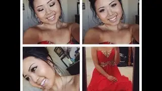 Neutral Drugstore Prom Makeup Tutorial 2015 ♡