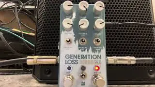 Chase Bliss Audio Generation Loss MK II (Cooper Effects setting)+Schecter Omen Elite-7 guitar