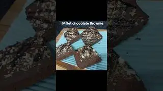 Millet chocolate Brownie/Healthy Brownie/#ytstudio#cake#trendingshorts#subscribetomychannel