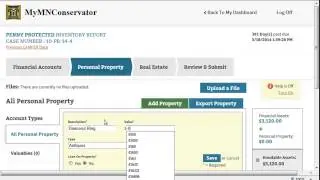 Inventory overview Personal Property
