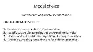 Lecture 1.4: Pharmacokinetic Models