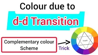 Colour due to d-d Transition | Complementary colour scheme Trick !!