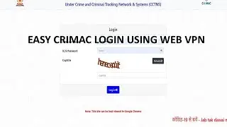 Easy CRIMAC login using Web Vpn.