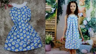 COSTURA - VESTIDO TRAPÉZIO COM GOLA ALTA INFANTIL PARA INICIANTES