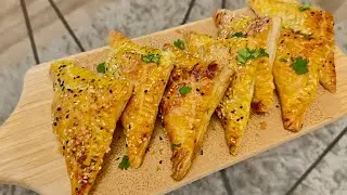 Chicken Patties Recipe | Creamy Chicken Puff Pastries | Bakery Style Patties | Evening Snacks Recipe