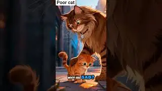 Poor cat!, his mom doesn't love him anymore!