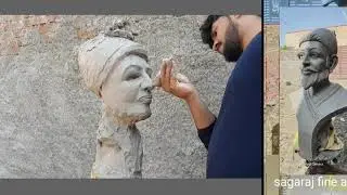 🚩Chhatrapati Shivaji Maharaj 🚩// sculpture head ||clay work// SAGARAJ FINE ART//