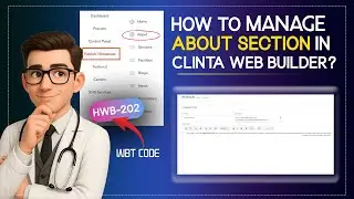 About Section in Clinta Web Builder