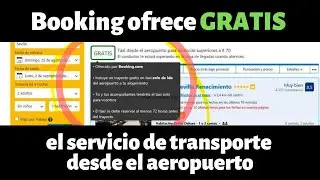 Booking ofrece GRATIS el servicio de transporte desde el aeropuerto