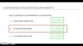 POLIGONI INSCRITTI: PENTAGONO, ETTAGONO E OTTAGONO