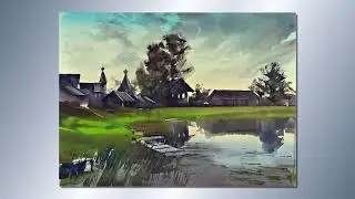 Художник Юрий Ломков.   Акварельные пейзажи Севера